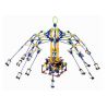 LOZ 2027 P0003 0003 Xếp hình kiểu Nanoblock LOZ ELECTRIC AMUSEMENT PARK Electric Amusement Park Rotary Giant Stride Swing đu Quay Dây Văng 8 Ghế động Cơ Pin 853 khối có động cơ pin