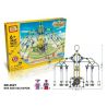 LOZ 2027 P0003 0003 Xếp hình kiểu Nanoblock LOZ ELECTRIC AMUSEMENT PARK Electric Amusement Park Rotary Giant Stride Swing đu Quay Dây Văng 8 Ghế động Cơ Pin 853 khối có động cơ pin