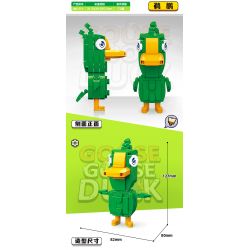 RENZAIMA 771 non  BỒ NÔNG bộ đồ chơi xếp lắp ráp ghép mô hình GOOSE DUCK 195 khối