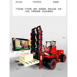 HAPPY BUILD SHINEYU XINYU YC22012 22012 YC-22012 REBRICKABLE MOC-63441 63441 MOC63441 non  XE NÂNG HẠNG NẶNG SÁU BÁNH CITY "MOVERS" 1:10 tỷ lệ 1:10 bộ đồ chơi xếp lắp ráp ghép mô hình  CITY BUILDER HEAVY DUTY FORKLIFT Kỹ Thuật Công Nghệ Cao Mô Hình Phương Tiện 2015 khối