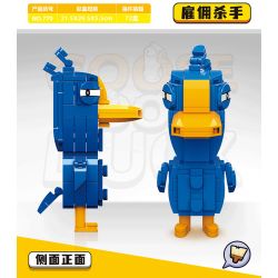 RENZAIMA 770 non  KẺ GIẾT THUÊ bộ đồ chơi xếp lắp ráp ghép mô hình GOOSE DUCK 195 khối