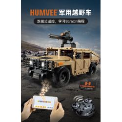 CADA DOUBLEE C51202 51202 non  XE ĐỊA HÌNH HUMMER H1 1:14 tỷ lệ 1:14 bộ đồ chơi xếp lắp ráp ghép mô hình  HUMVEE Kỹ Thuật Công Nghệ Cao Mô Hình Phương Tiện 628 khối