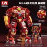 LW 2051 non  IRON MAN ANTI-HULK ARMOR MK-44 PHIÊN BẢN COLLECTOR'S MECH MẠNH MẼ 1:24 tỷ lệ 1:24 bộ đồ chơi xếp lắp ráp ghép mô hình Marvel Super Heroes HEROS SUPER MECHA MK-44 POWERFUL Siêu Anh Hùng Marvel 1056 khối