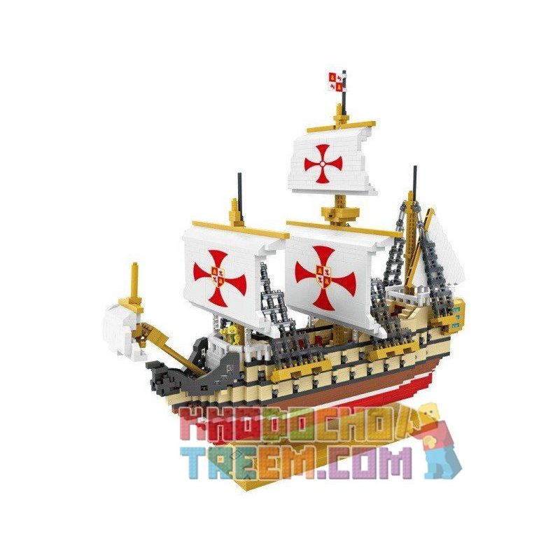LOZ 9048 Xếp hình kiểu Nanoblock ARCHITECTURE Santa Maria Santa Maria 2660 khối