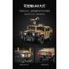 CADA DOUBLEE C51202 51202 non  XE ĐỊA HÌNH HUMMER H1 1:14 tỷ lệ 1:14 bộ đồ chơi xếp lắp ráp ghép mô hình  HUMVEE Kỹ Thuật Công Nghệ Cao Mô Hình Phương Tiện 628 khối