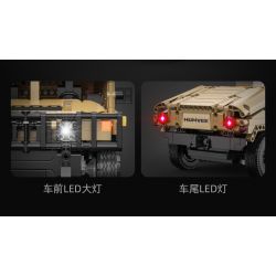 CADA DOUBLEE C51202 51202 non  XE ĐỊA HÌNH HUMMER H1 1:14 tỷ lệ 1:14 bộ đồ chơi xếp lắp ráp ghép mô hình  HUMVEE Kỹ Thuật Công Nghệ Cao Mô Hình Phương Tiện 628 khối