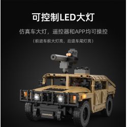 CADA DOUBLEE C51202 51202 non  XE ĐỊA HÌNH HUMMER H1 1:14 tỷ lệ 1:14 bộ đồ chơi xếp lắp ráp ghép mô hình  HUMVEE Kỹ Thuật Công Nghệ Cao Mô Hình Phương Tiện 628 khối