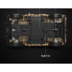 CADA DOUBLEE C51202 51202 non  XE ĐỊA HÌNH HUMMER H1 1:14 tỷ lệ 1:14 bộ đồ chơi xếp lắp ráp ghép mô hình  HUMVEE Kỹ Thuật Công Nghệ Cao Mô Hình Phương Tiện 628 khối