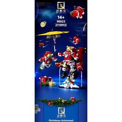 QIZHILE 90023 non  PHI HÀNH GIA GIÁNG SINH bộ đồ chơi xếp lắp ráp ghép mô hình Creator Expert CHRISTMAS ASTRONAUT Chuyên Gia Sáng Tạo 2119 khối