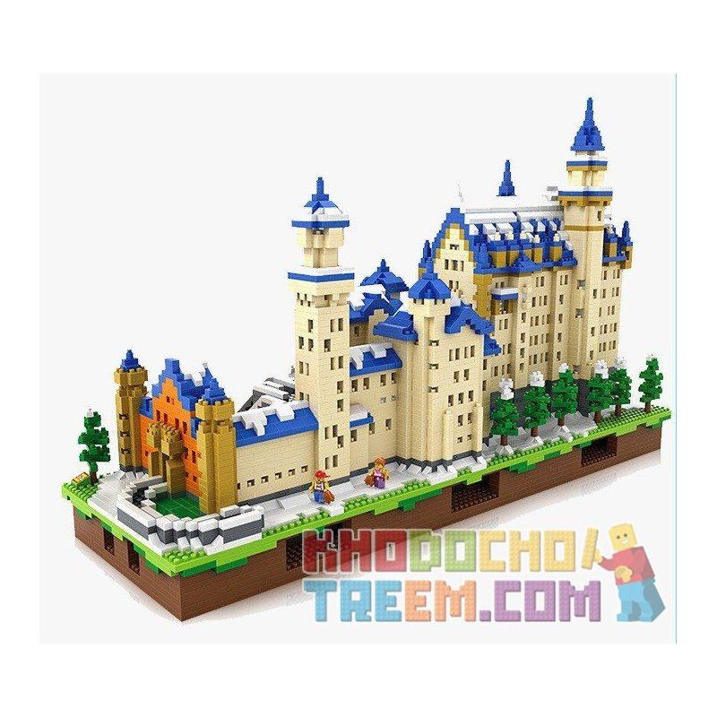 LOZ 9049 Xếp hình kiểu Nanoblock ARCHITECTURE Neuschwanstein Neuschwanstein 6800 khối
