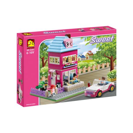 OXFORD HS3391 3391 non  NGÔI NHÀ HAI TẦNG bộ đồ chơi xếp lắp ráp ghép mô hình City 이층집 Thành Phố