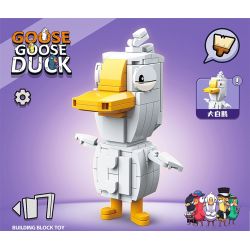RENZAIMA 768 non  NGỖNG TRẮNG LỚN bộ đồ chơi xếp lắp ráp ghép mô hình GOOSE DUCK 195 khối