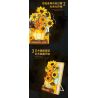 WEKKI 506302 non  BẢO TÀNG NGHỆ THUẬT HOA HƯỚNG DƯƠNG bộ đồ chơi xếp lắp ráp ghép mô hình Art THE SUNFLOWER 1166 khối