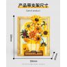 WEKKI 506302 non  BẢO TÀNG NGHỆ THUẬT HOA HƯỚNG DƯƠNG bộ đồ chơi xếp lắp ráp ghép mô hình Art THE SUNFLOWER 1166 khối