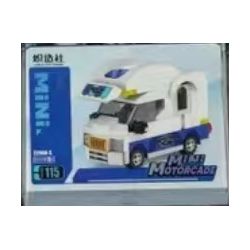 KOZOSHA 2208A-5 22085 non  XE KÉO RV bộ đồ chơi xếp lắp ráp ghép mô hình Racers Đua Tốc Độ 115 khối