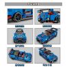 LEYI 31037 non  HONDA CIVIC. bộ đồ chơi xếp lắp ráp ghép mô hình Racers Đua Tốc Độ 372 khối