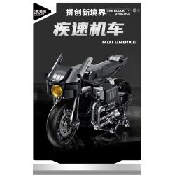 PanlosBrick 672009 Panlos Brick 672009 non  XE ĐẠP DƠI bộ đồ chơi xếp lắp ráp ghép mô hình MOTORBIKE 1080 khối