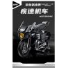 PanlosBrick 672009 Panlos Brick 672009 non  XE ĐẠP DƠI bộ đồ chơi xếp lắp ráp ghép mô hình MOTORBIKE 1080 khối