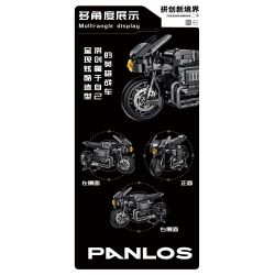 PanlosBrick 672009 Panlos Brick 672009 non  XE ĐẠP DƠI bộ đồ chơi xếp lắp ráp ghép mô hình MOTORBIKE 1080 khối