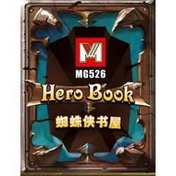 MG 526 non  NHÀ SÁCH SPIDER-MAN bộ đồ chơi xếp lắp ráp ghép mô hình HERO BOOK Người Nhện 447 khối