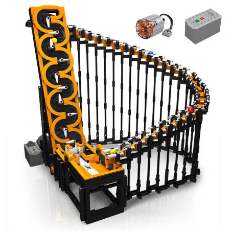 MouldKing 26008 Mould King 26008 REBRICKABLE MOC-54890 54890 MOC54890 non  ĐƯỜNG ĐÀN HẠC bộ đồ chơi xếp lắp ráp ghép mô hình GREAT BALL CONTRAPTION HARP TRACK 1508 khối