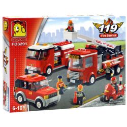 OXFORD FD3291 3291 non  CHÁY bộ đồ chơi xếp lắp ráp ghép mô hình 119 FIRE SERVICE