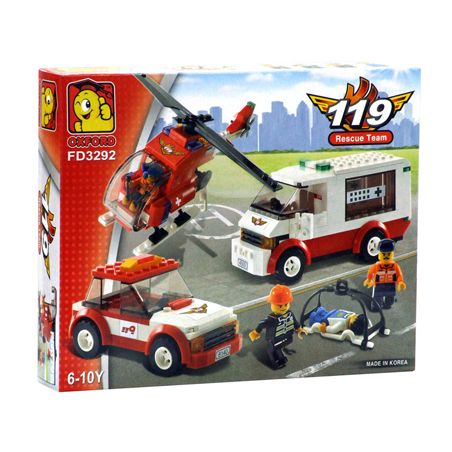 OXFORD FD3292 3292 non  ĐỘI GIẢI CỨU bộ đồ chơi xếp lắp ráp ghép mô hình 119 RESCUE TEAM