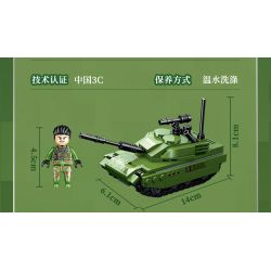 GUDI 20401 non  VŨ KHÍ QUÂN SỰ HẠNG NẶNG XE TĂNG CHIẾN ĐẤU CHỦ LỰC TYPE 99 4 TỔ HỢP bộ đồ chơi xếp lắp ráp ghép mô hình Military Army Quân Sự Bộ Đội 925 khối