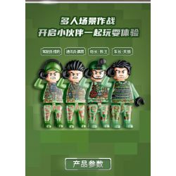 GUDI 20401 non  VŨ KHÍ QUÂN SỰ HẠNG NẶNG XE TĂNG CHIẾN ĐẤU CHỦ LỰC TYPE 99 4 TỔ HỢP bộ đồ chơi xếp lắp ráp ghép mô hình Military Army Quân Sự Bộ Đội 925 khối