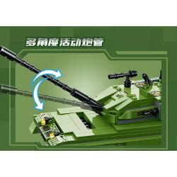 GUDI 20401 non  VŨ KHÍ QUÂN SỰ HẠNG NẶNG XE TĂNG CHIẾN ĐẤU CHỦ LỰC TYPE 99 4 TỔ HỢP bộ đồ chơi xếp lắp ráp ghép mô hình Military Army Quân Sự Bộ Đội 925 khối