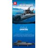 REOBRIX 800 non  TÀU NGẦM HẠT NHÂN CHIẾN LƯỢC TYPE 094 bộ đồ chơi xếp lắp ráp ghép mô hình Military Army NUCLEAR SUBMARINE Quân Sự Bộ Đội 1498 khối