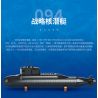 REOBRIX 800 non  TÀU NGẦM HẠT NHÂN CHIẾN LƯỢC TYPE 094 bộ đồ chơi xếp lắp ráp ghép mô hình Military Army NUCLEAR SUBMARINE Quân Sự Bộ Đội 1498 khối