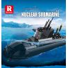 REOBRIX 800 non  TÀU NGẦM HẠT NHÂN CHIẾN LƯỢC TYPE 094 bộ đồ chơi xếp lắp ráp ghép mô hình Military Army NUCLEAR SUBMARINE Quân Sự Bộ Đội 1498 khối