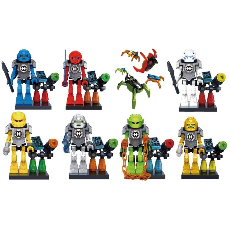 XSZ KSZ 311 non  NHÀ MÁY ANH HÙNG 8 NHÂN VẬT NHỎ bộ đồ chơi xếp lắp ráp ghép mô hình Collectable Minifigures Búp Bê Sưu Tầm