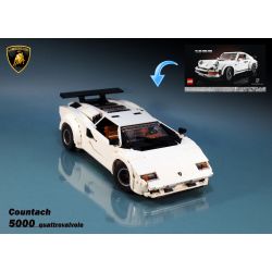 MouldKing 10045 13194 13195 10045S Mould King 10045 13194 13195 10045S REBRICKABLE MOC-82416 82416 MOC82416 non  LAMBORGHINI COUNTACHE (10295 BỘ) bộ đồ chơi xếp lắp ráp ghép mô hình Creator Expert Chuyên Gia Sáng Tạo 1349 khối