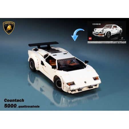 MouldKing 10045 13194 13195 10045S Mould King 10045 13194 13195 10045S REBRICKABLE MOC-82416 82416 MOC82416 non  LAMBORGHINI COUNTACHE (10295 BỘ) bộ đồ chơi xếp lắp ráp ghép mô hình Creator Expert Chuyên Gia Sáng Tạo 1349 khối