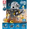 LEYI 81005 non  AEROSPACE DREAM DENG MOON CABIN 4 KẾT HỢP THẦN CHÂU 12 YU RAOBAO CAR ORIENT VỆ TINH 5 MÁY DÒ bộ đồ chơi xếp lắp ráp ghép mô hình Thám Hiểm Không Gian 880 khối