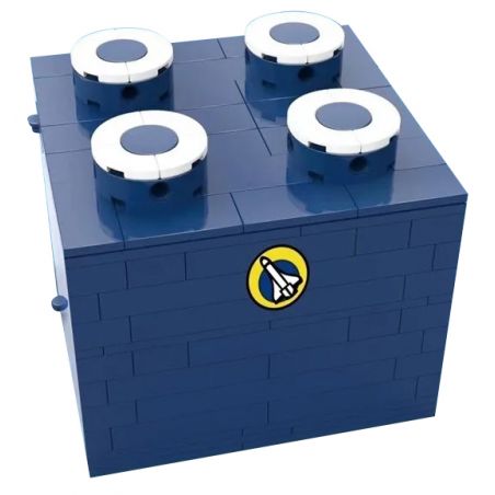 YICHAO 1213 non  TRẠM KHÔNG GIAN bộ đồ chơi xếp lắp ráp ghép mô hình SPACE STATION 565 khối