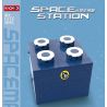 YICHAO 1213 non  TRẠM KHÔNG GIAN bộ đồ chơi xếp lắp ráp ghép mô hình SPACE STATION 565 khối