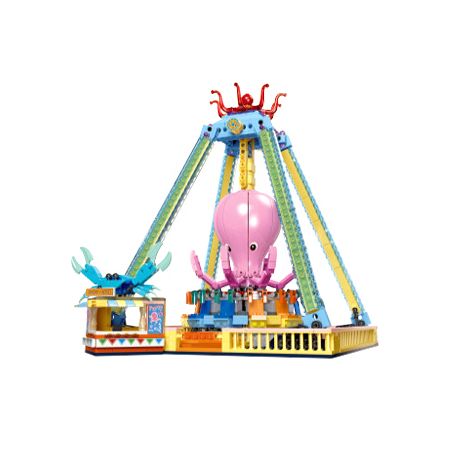 JIESTAR 37402 non  THIÊN ĐƯỜNG DƯỚI ĐÁY BIỂN CƠN LỐC BẠCH TUỘC bộ đồ chơi xếp lắp ráp ghép mô hình City Thành Phố 1189 khối