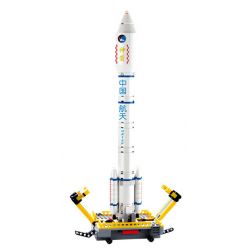 Kazi KY83009 83009 non  THẦN CHÂU 9 bộ đồ chơi xếp lắp ráp ghép mô hình Space Thám Hiểm Không Gian 388 khối