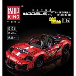 MouldKing 13176 Mould King 13176 non  PORSCHE 911 tỷ lệ 1:14 bộ đồ chơi xếp lắp ráp ghép mô hình  Kỹ Thuật Công Nghệ Cao Mô Hình Phương Tiện 1538 khối