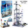Kazi KY83001 83001 non  BỆ PHÓNG TÊN LỬA LONG MARCH 2F bộ đồ chơi xếp lắp ráp ghép mô hình Space Thám Hiểm Không Gian 822 khối