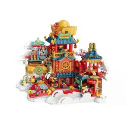 KEEPPLEY K19903 19903 non  HỘI THẢO FUYUN. bộ đồ chơi xếp lắp ráp ghép mô hình Chinese Traditional Festivals Lễ Hội Cổ Truyền 3700 khối