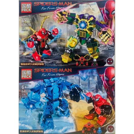PRCK 64039-1 64039-2 non  KỆ THÉP CHIẾN TRANH BÍ ẨN NHỆN BIẾN THỂ MÁY bộ đồ chơi xếp lắp ráp ghép mô hình Spider-Man SPIDERS-MAN Người Nhện 469 khối