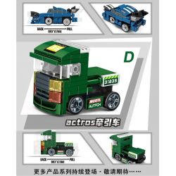 LEYI 31035A 31035B 31035C 31035D non  ĐAM MÊ RACING PULLBACK CAR 4 XE F1 SIÊU GTR BỘ SẠC ĐẦU KÉO ACTROS bộ đồ chơi xếp lắp ráp ghép mô hình Speed Champions Racing Cars Đua Xe Công Thức 387 khối