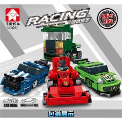 LEYI 31035A 31035B 31035C 31035D non  ĐAM MÊ RACING PULLBACK CAR 4 XE F1 SIÊU GTR BỘ SẠC ĐẦU KÉO ACTROS bộ đồ chơi xếp lắp ráp ghép mô hình Speed Champions Racing Cars Đua Xe Công Thức 387 khối