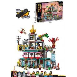 NOT  THE CITY OF LANTERNS 80036 86999 70007 xếp lắp ráp ghép mô hình THÀNH PHỐ ĐÈN LỒNG Monkie Kid Tây Du Ký Tôn Ngộ Không 2187 khối