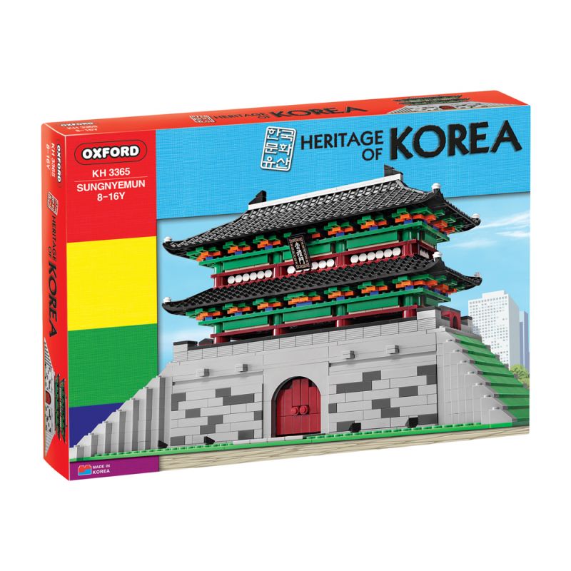 OXFORD KH3365 3365 non  DI SẢN CỦA JOSEON CỔNG SUNGNYEMUN bộ đồ chơi xếp lắp ráp ghép mô hình 숭례문