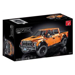 SUPER 18K K160 TA GAOLE T5014 5014 T5014A 5014A non  FORD RAPTOR F-150 8 tỷ lệ 1:8 bộ đồ chơi xếp lắp ráp ghép mô hình FORD F-150 RAPTOR 3249 khối
